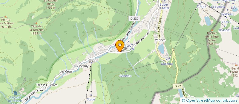 localisation de l'entreprise MADAME ANNIE GRILLET-AUBERT  CHATEL