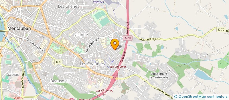 localisation de l'entreprise MADAME ANNIE GRIMAL à MONTAUBAN