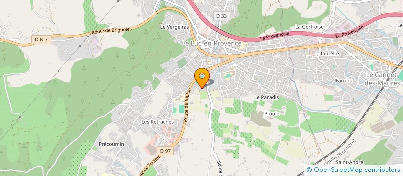 localisation de l'entreprise MADAME ANNIE GRIMAUDO  LE LUC