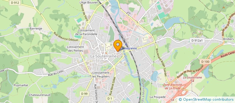 localisation de l'entreprise MADAME ANNIE GUCHARD à LA SOUTERRAINE