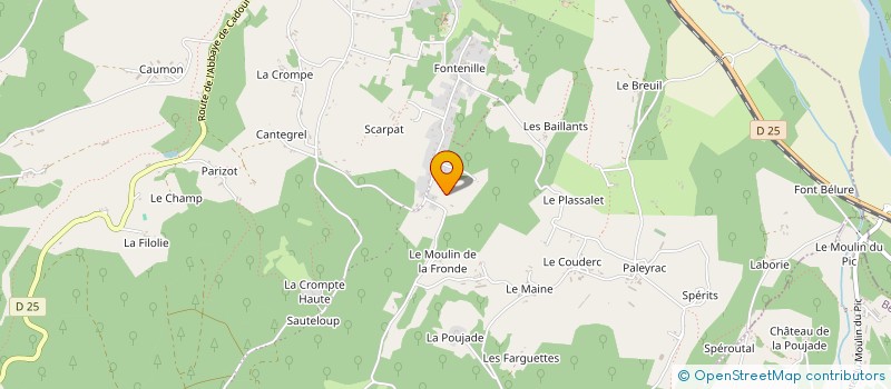 localisation de l'entreprise MADAME ANNIE GUILLEROT  LE BUISSON-DE-CADOUIN