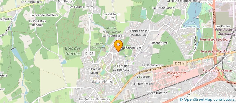 localisation de l'entreprise MADAME ANNIE GUILLOTEAU  BALLAN-MIRE