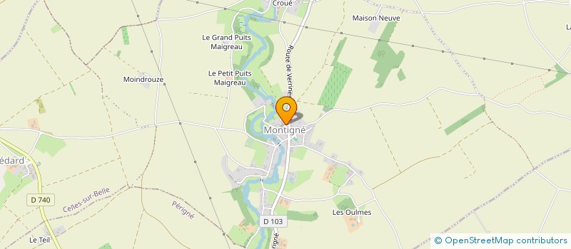 localisation de l'entreprise MADAME ANNIE GUIVALOT à CELLES-SUR-BELLE