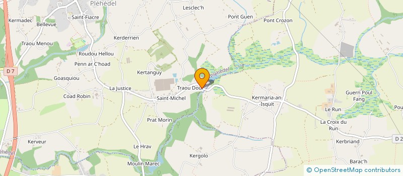 localisation de l'entreprise MADAME ANNIE HENGOAT  PLEHEDEL