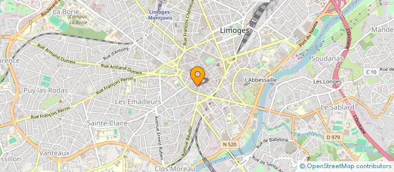 localisation de l'entreprise MADAME ANNIE HERAUD à LIMOGES