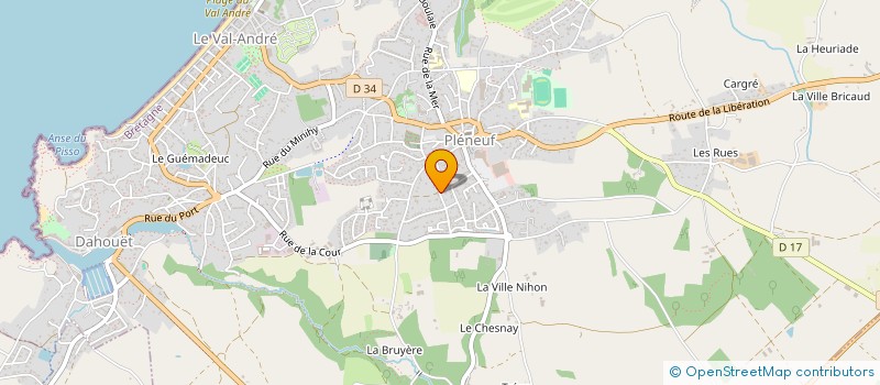 localisation de l'entreprise MADAME ANNIE HERAULT  PLENEUF-VAL-ANDRE