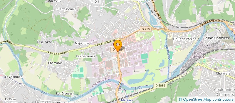 localisation de l'entreprise MADAME ANNIE HILLARET  MARSAC-SUR-L'ISLE