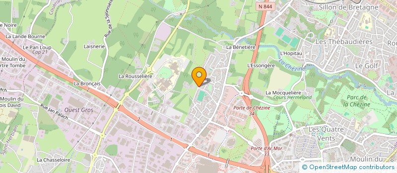 localisation de l'entreprise MADAME ANNIE HODE  SAINT-HERBLAIN