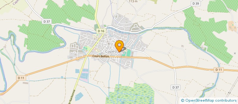localisation de l'entreprise MADAME ANNIE HOMS à CAPESTANG