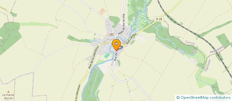 localisation de l'entreprise MADAME ANNIE HONORE  PAILLART