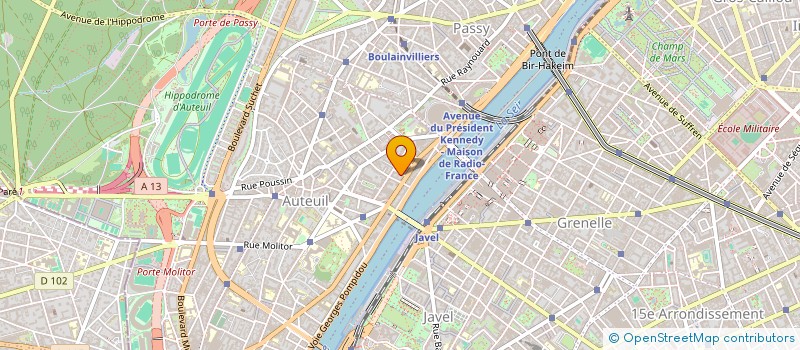 localisation de l'entreprise MADAME ANNIE HUGUET à PARIS