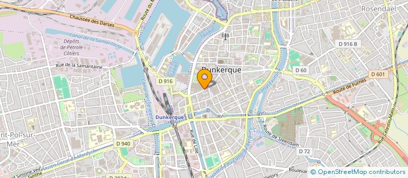 localisation de l'entreprise MADAME ANNIE HULLEBROUCK à DUNKERQUE