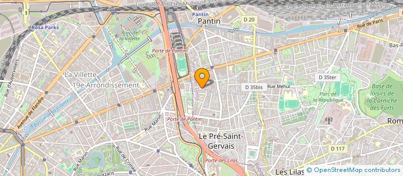 localisation de l'entreprise MADAME ANNIE HULMER  LE PRE-SAINT-GERVAIS