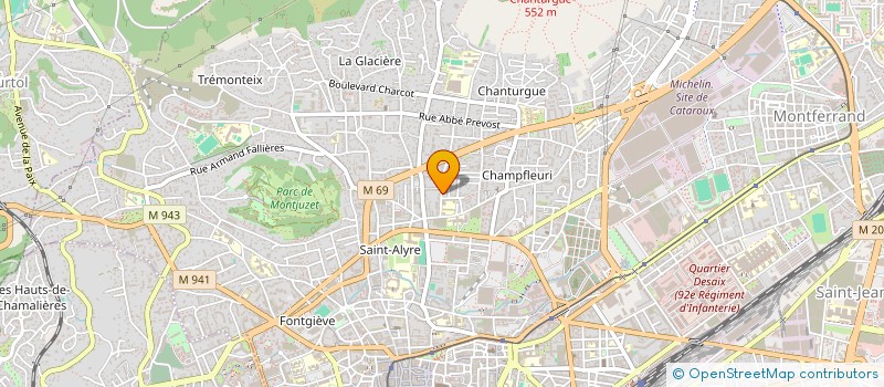 localisation de l'entreprise MADAME ANNIE ITIE à CLERMONT-FERRAND