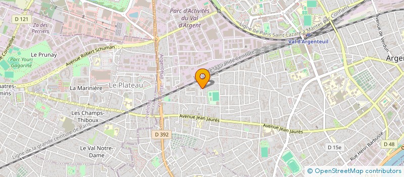 localisation de l'entreprise MADAME ANNIE JACQMIN  ARGENTEUIL