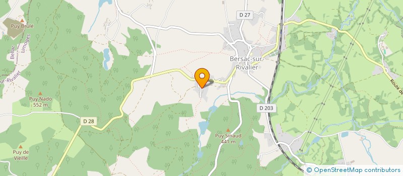 localisation de l'entreprise MADAME ANNIE JACQUEMAIN à BERSAC-SUR-RIVALIER