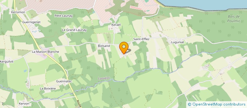 localisation de l'entreprise MADAME ANNIE JACQUIN  LANVEOC