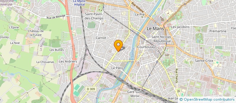 localisation de l'entreprise MADAME ANNIE JAOUEN  LE MANS