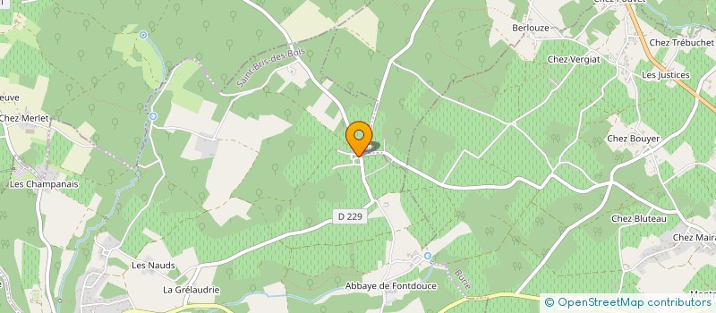 localisation de l'entreprise MADAME ANNIE JARDONNET  SAINT-BRIS-DES-BOIS