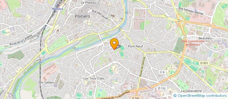 localisation de l'entreprise MADAME ANNIE JEANNOT à POITIERS