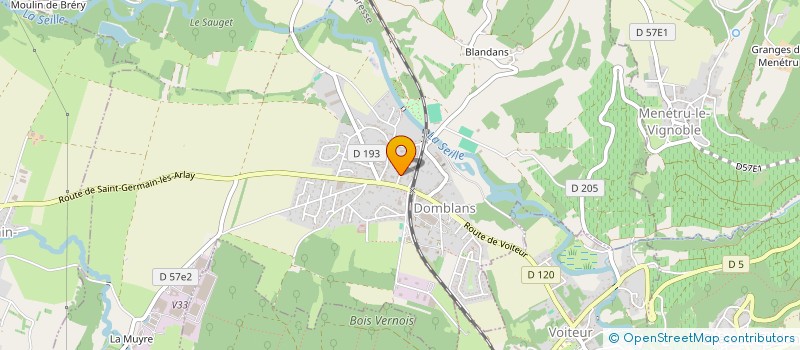 localisation de l'entreprise MADAME ANNIE JEUNET  DOMBLANS