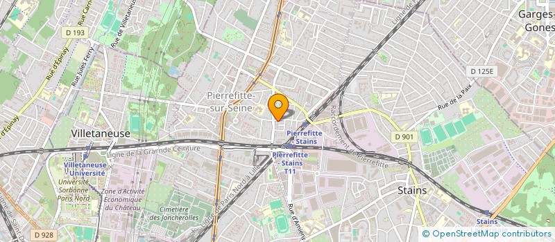 localisation de l'entreprise MADAME ANNIE JOSEE YASSIGBENGUE  PIERREFITTE-SUR-SEINE