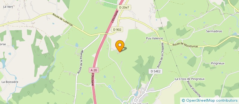 localisation de l'entreprise MADAME ANNIE JUILLE  SAINT-YBARD