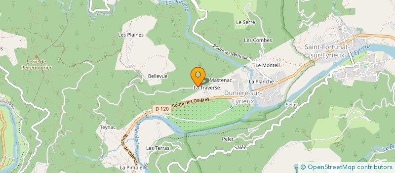 localisation de l'entreprise MADAME ANNIE JULIEN à DUNIERE-SUR-EYRIEUX