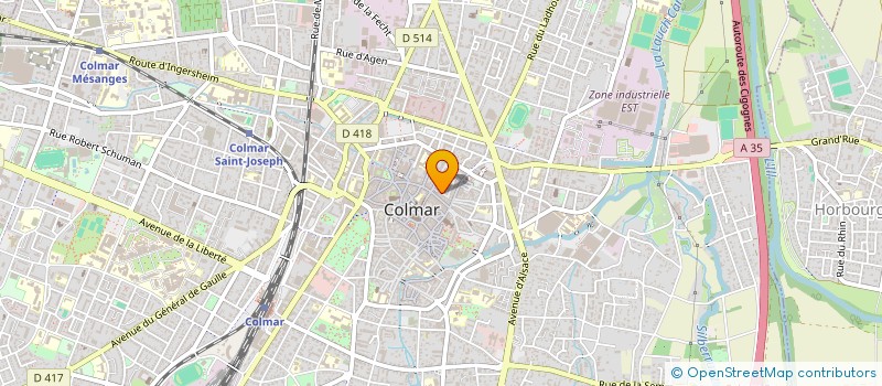 localisation de l'entreprise MADAME ANNIE JUND  COLMAR
