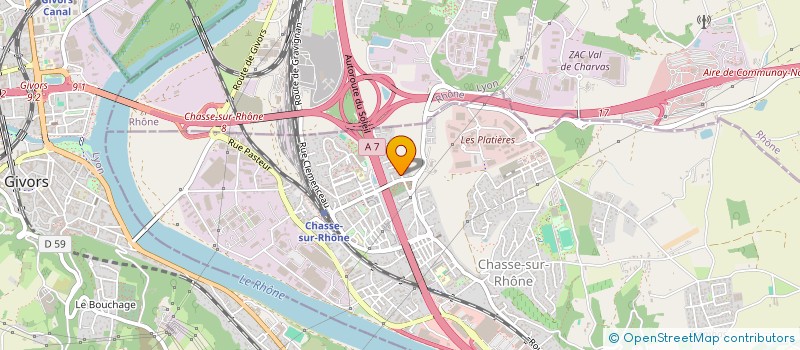 localisation de l'entreprise MADAME ANNIE KAZARIAN  CHASSE-SUR-RHONE