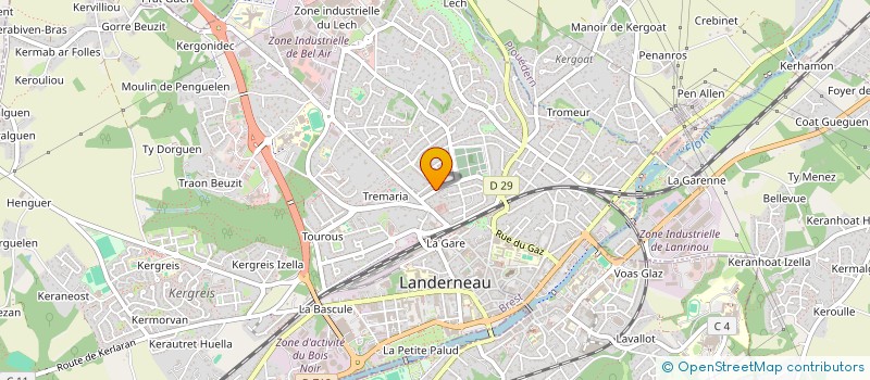 localisation de l'entreprise MADAME ANNIE KERIVEN à LANDERNEAU