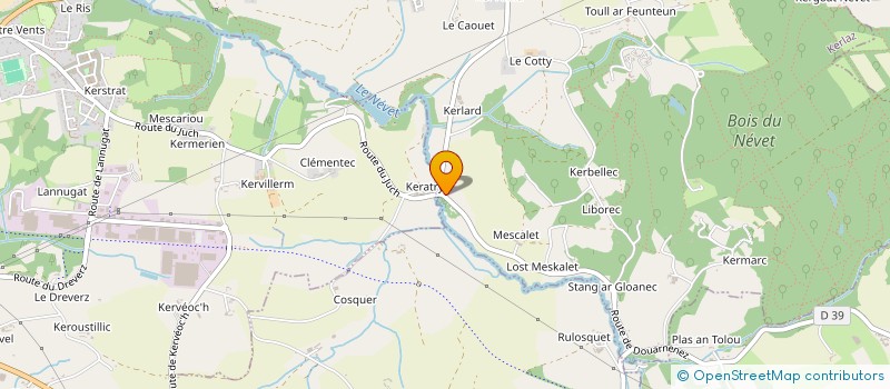 localisation de l'entreprise MADAME ANNIE KERVAREC  POULDERGAT