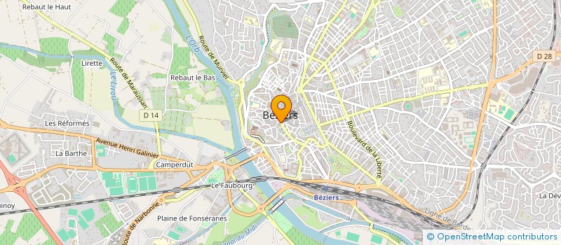 localisation de l'entreprise MADAME ANNIE KIEFFER à BEZIERS
