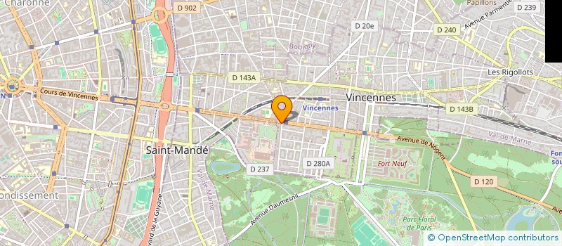 localisation de l'entreprise MADAME ANNIE KOSKAS à VINCENNES