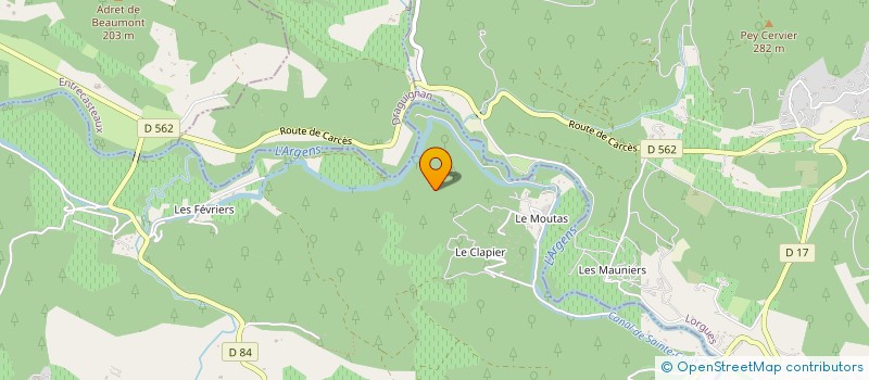 localisation de l'entreprise MADAME ANNIE KUCZMA  LE THORONET