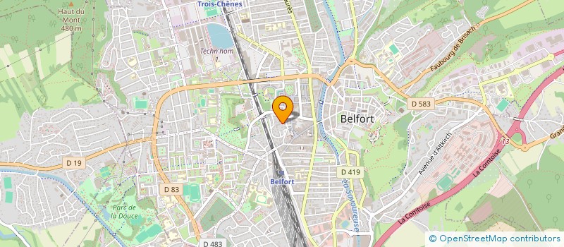 localisation de l'entreprise MADAME ANNIE KUGLER  BELFORT