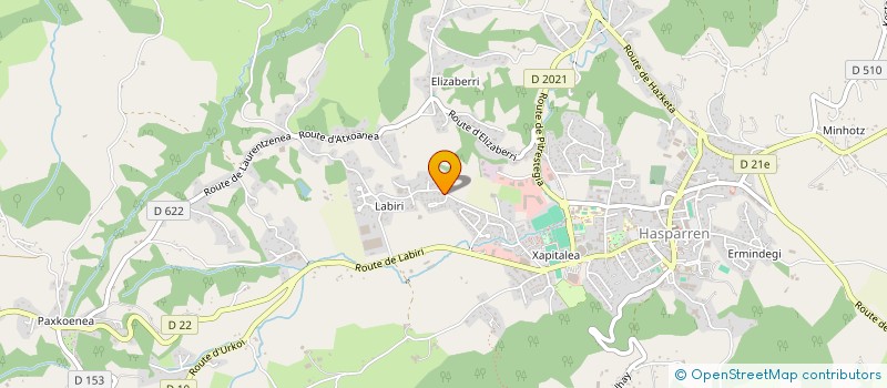 localisation de l'entreprise MADAME ANNIE LABADIE  HASPARREN