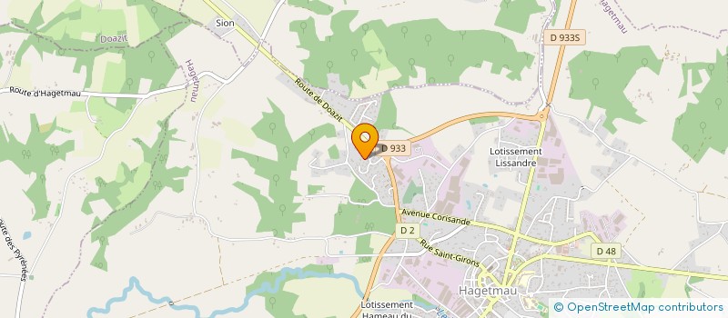 localisation de l'entreprise MADAME ANNIE LACAULE à HAGETMAU