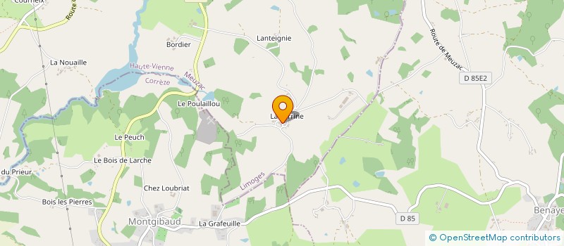 localisation de l'entreprise MADAME ANNIE LAGORCE à MEUZAC