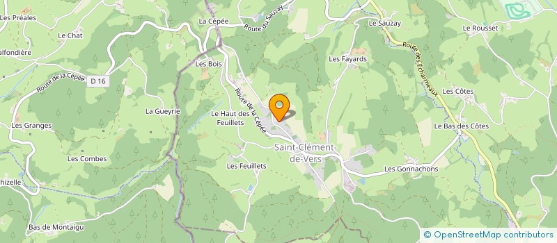 localisation de l'entreprise MADAME ANNIE LAIGLE  SAINT-CLEMENT-DE-VERS