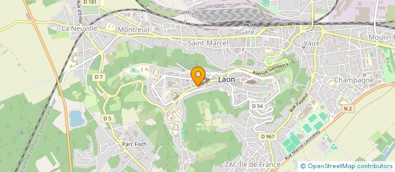 localisation de l'entreprise MADAME ANNIE LALONDE à LAON