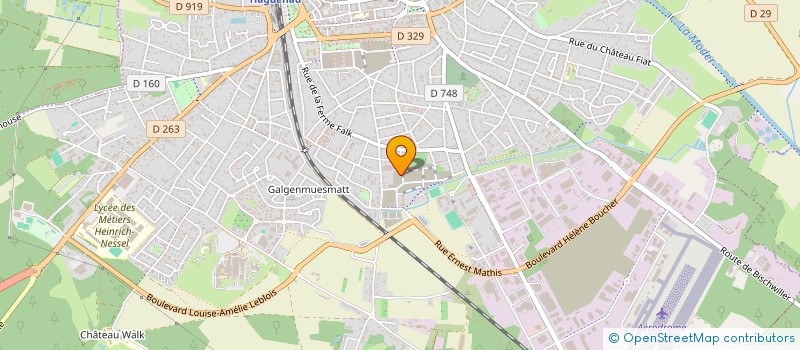 localisation de l'entreprise MADAME ANNIE LAMALLE  HAGUENAU