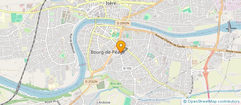 localisation de l'entreprise MADAME ANNIE LAMBERT  BOURG-DE-PEAGE