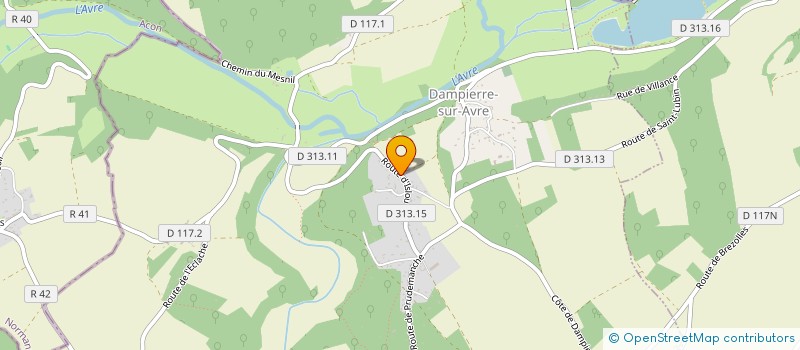 localisation de l'entreprise MADAME ANNIE LANGEVIN à DAMPIERRE-SUR-AVRE