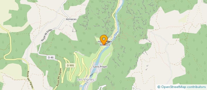 localisation de l'entreprise MADAME ANNIE LANTOINE  MASSEGROS CAUSSES GORGES