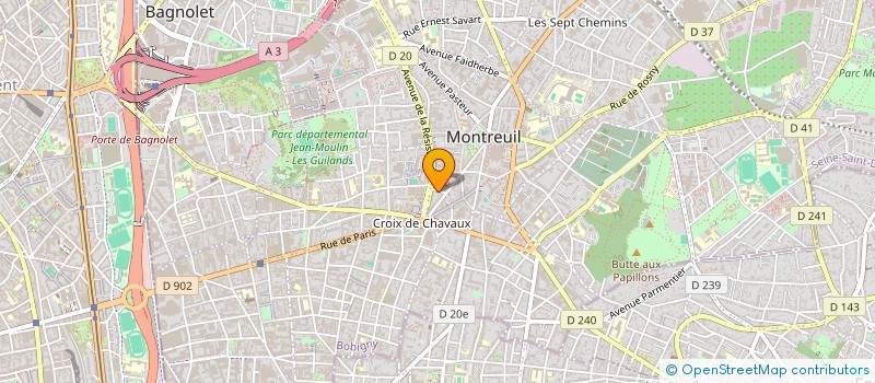 localisation de l'entreprise MADAME ANNIE LARDREAULT à MONTREUIL