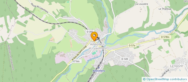 localisation de l'entreprise MADAME ANNIE LARRIERE  AILLEVILLERS-ET-LYAUMONT