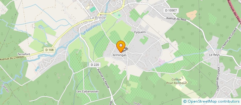 localisation de l'entreprise MADAME ANNIE LAS HERAS  LA BREDE