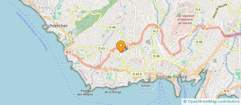 localisation de l'entreprise MADAME ANNIE LAURE MAVILLE  FORT DE FRANCE