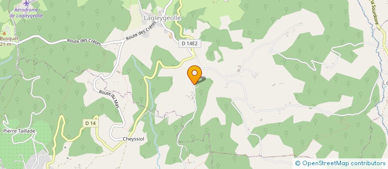 localisation de l'entreprise MADAME ANNIE LAURENSOU  LAGLEYGEOLLE